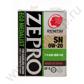 Idemitsu Zepro Eco Medalist 0W-20