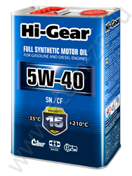 Hi-Gear 5W-40 API SN/CF