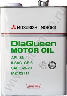 Mitsubishi Dia Queen Motor Oil 0W-20 API SN/GF-5