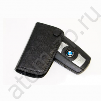 Кожаный футляр для ключа Key Fob Protector, leather, Black