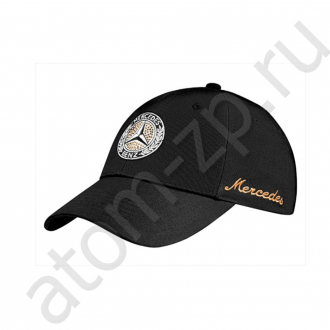 Женская бейсболка Women's cap with Swarovski, Classic, Black