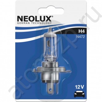 Лампа Neolux H4 60/55W 12V P43T10XBLI1 N47201B